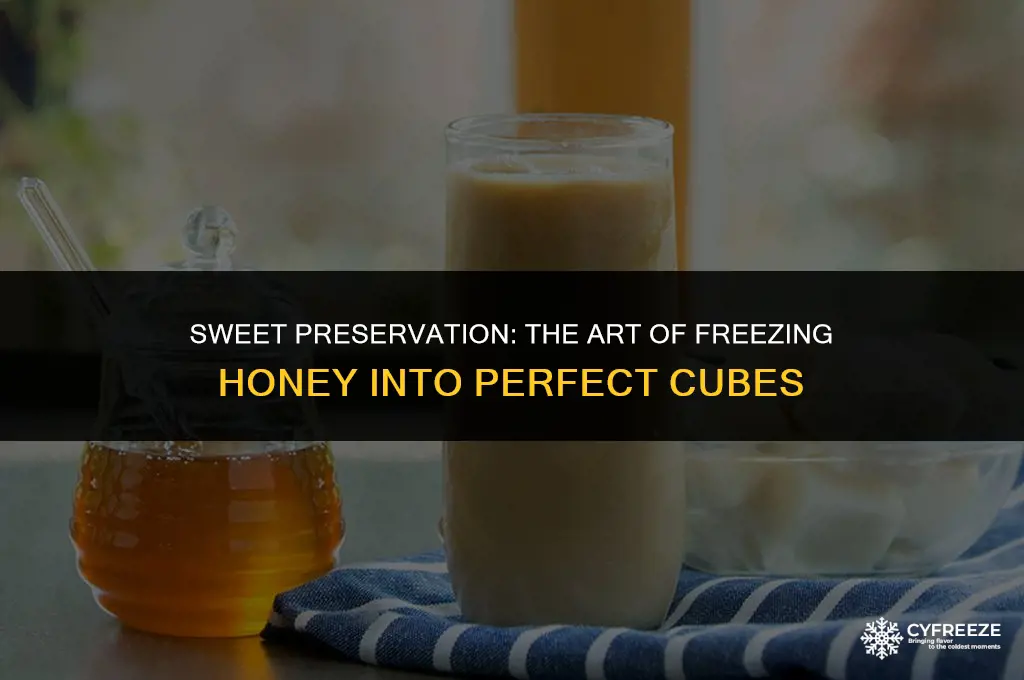 can you freeze honey into ice cubes