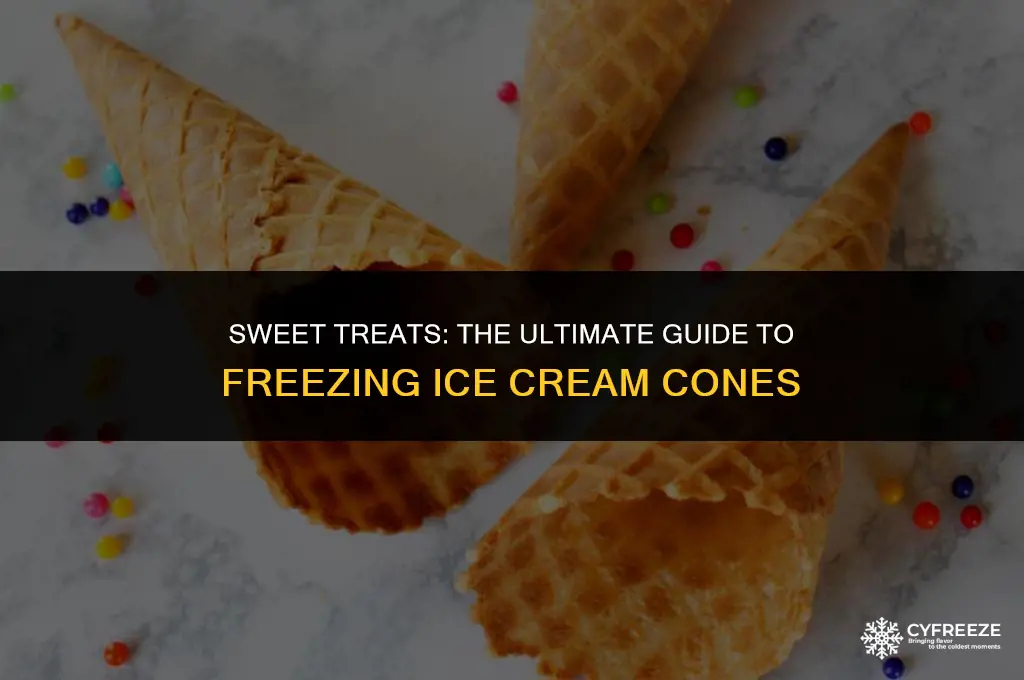 can you freeze ice cream cones