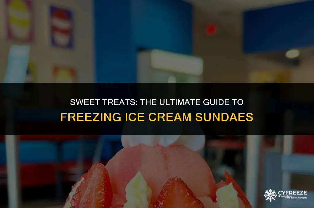can you freeze ice cream sundaes