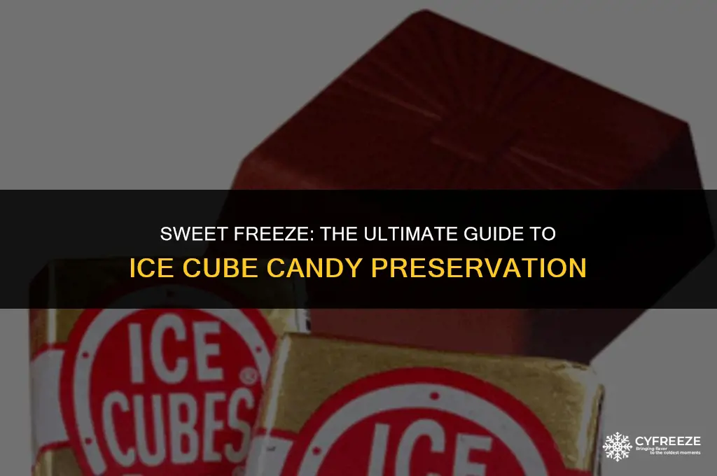 can you freeze ice cube candy