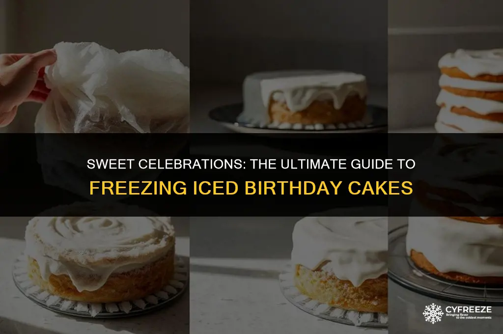 can you freeze iced birthday cakes