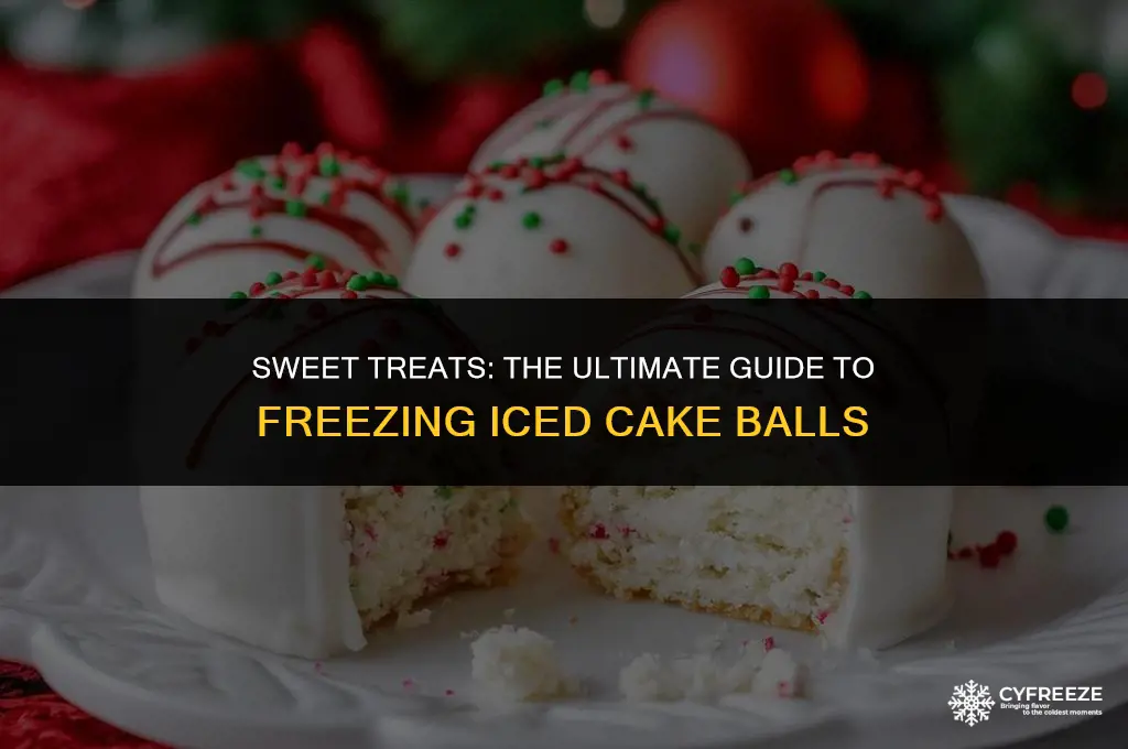 can you freeze iced cake balls