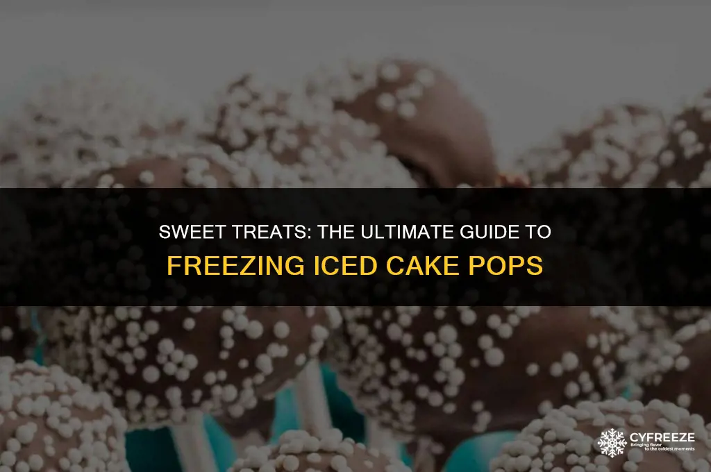 can you freeze iced cake pops