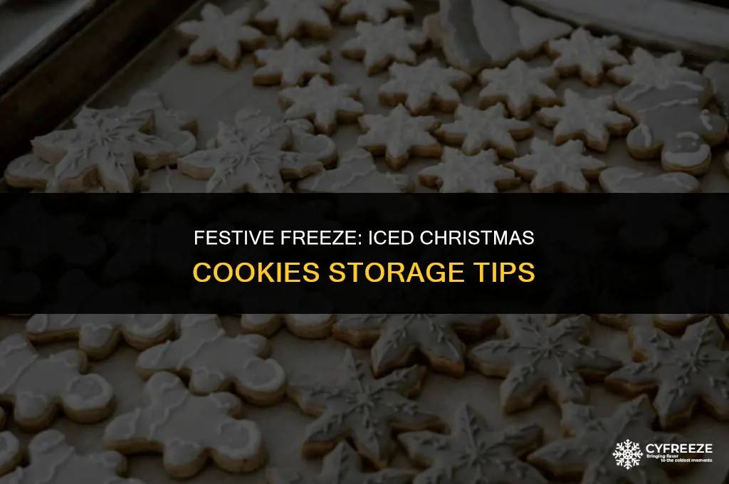 can you freeze iced christmas cookies