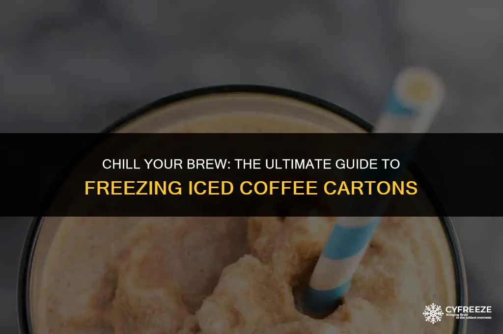 can you freeze iced coffee cartons