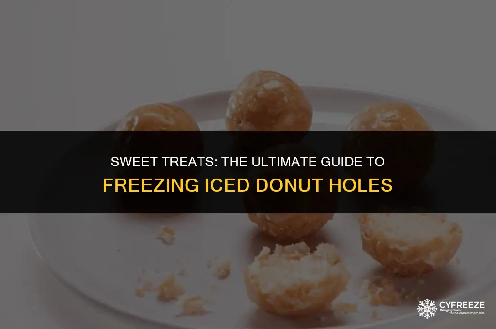 can you freeze iced donut holes