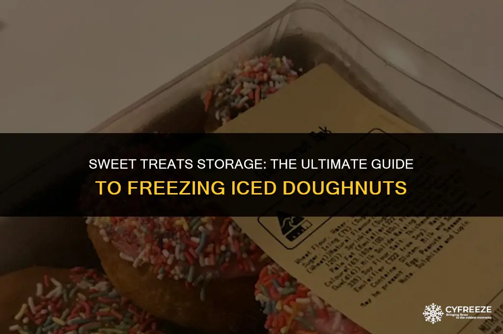 can you freeze iced doughnuts