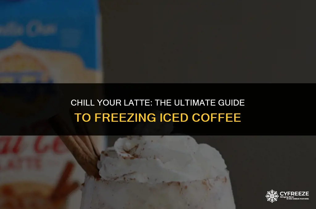 can you freeze iced latte
