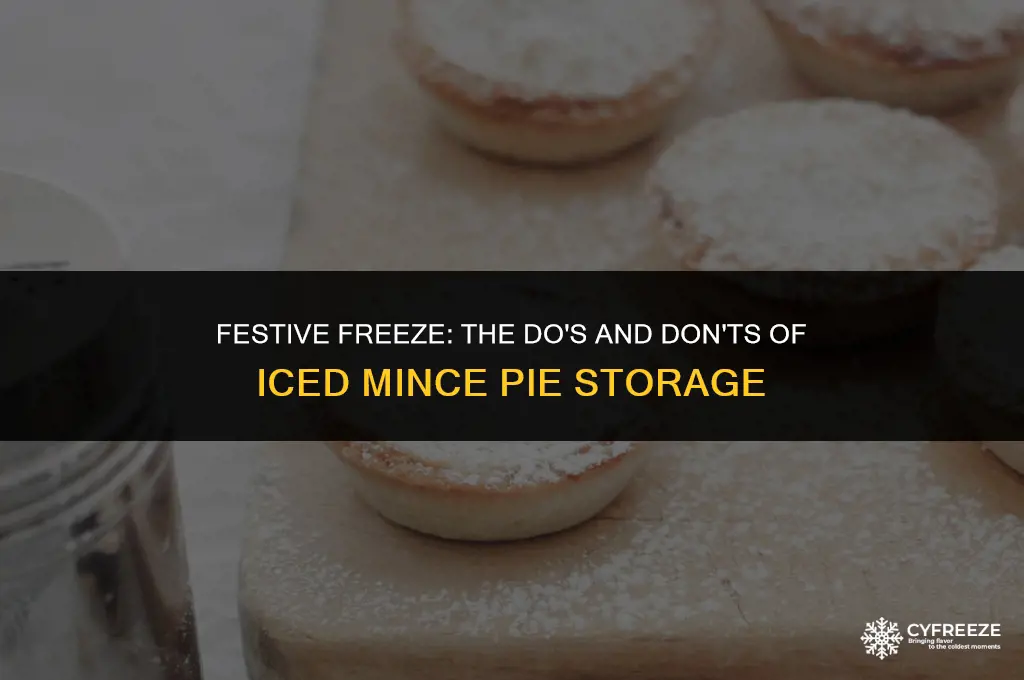 can you freeze iced mince pies