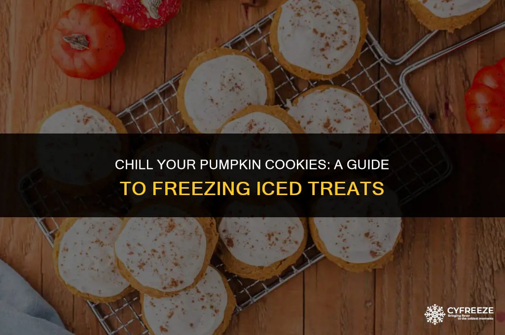 can you freeze iced pumpkin cookies