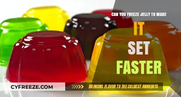 Speeding Up the Setting Process: Freezing Jelly for Quicker Results