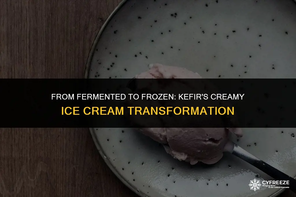can you freeze kefir to make ice cream