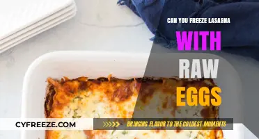 Freezing Lasagna with Raw Eggs: Safe Practices and Tips