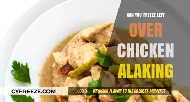 Smart Storage: Freezing Leftover Chicken Alaking for Later Use