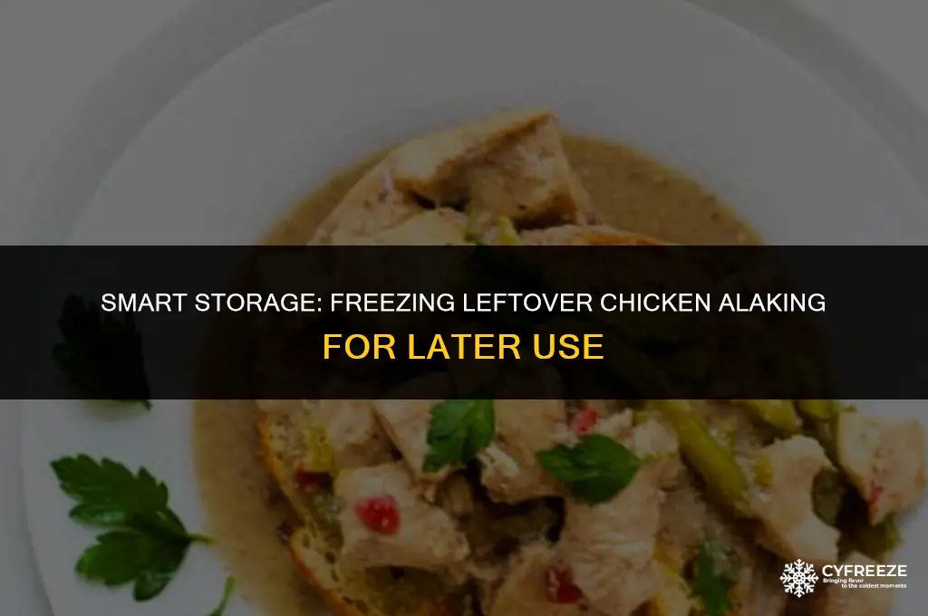 can you freeze left over chicken alaking