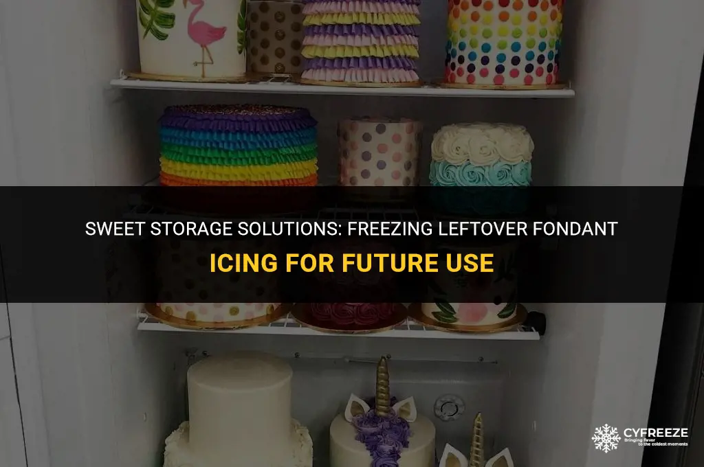 can you freeze leftover fondant icing