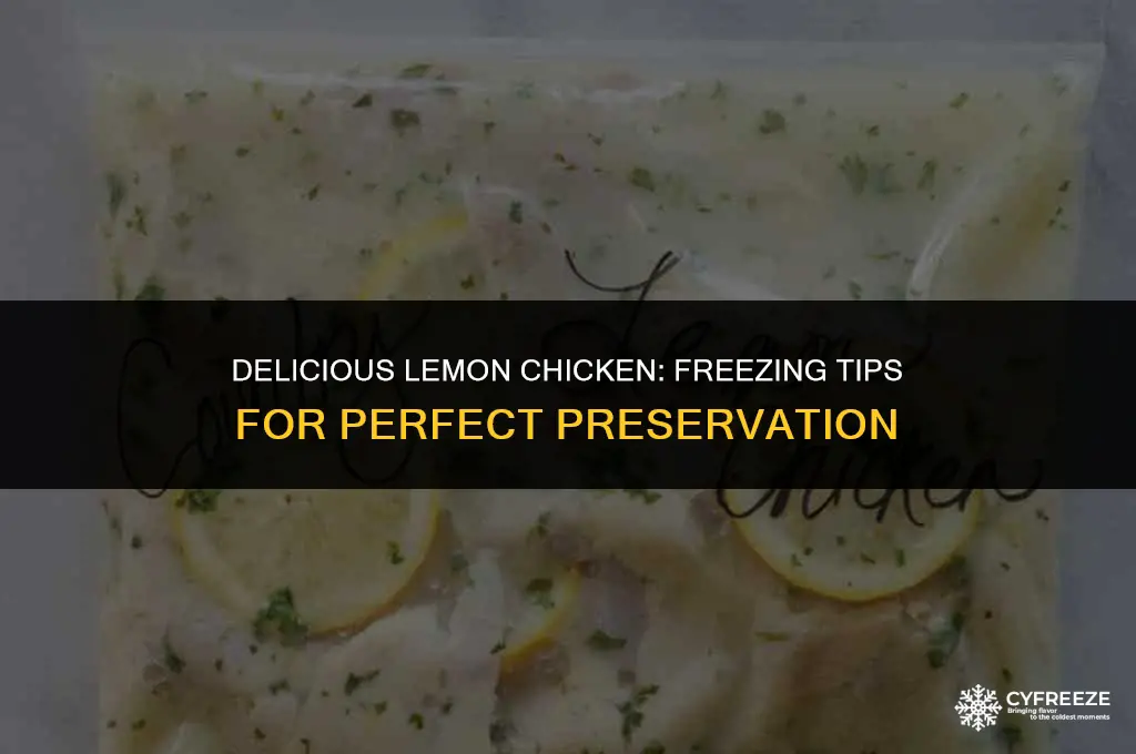 can you freeze lemon chicken