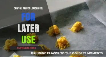 Freeze Lemon Peel: A Handy Guide for Later Culinary Use