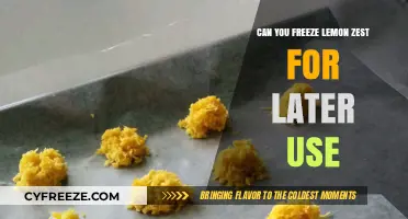 Freezing Lemon Zest: A Handy Guide for Preserving Citrus Flavor
