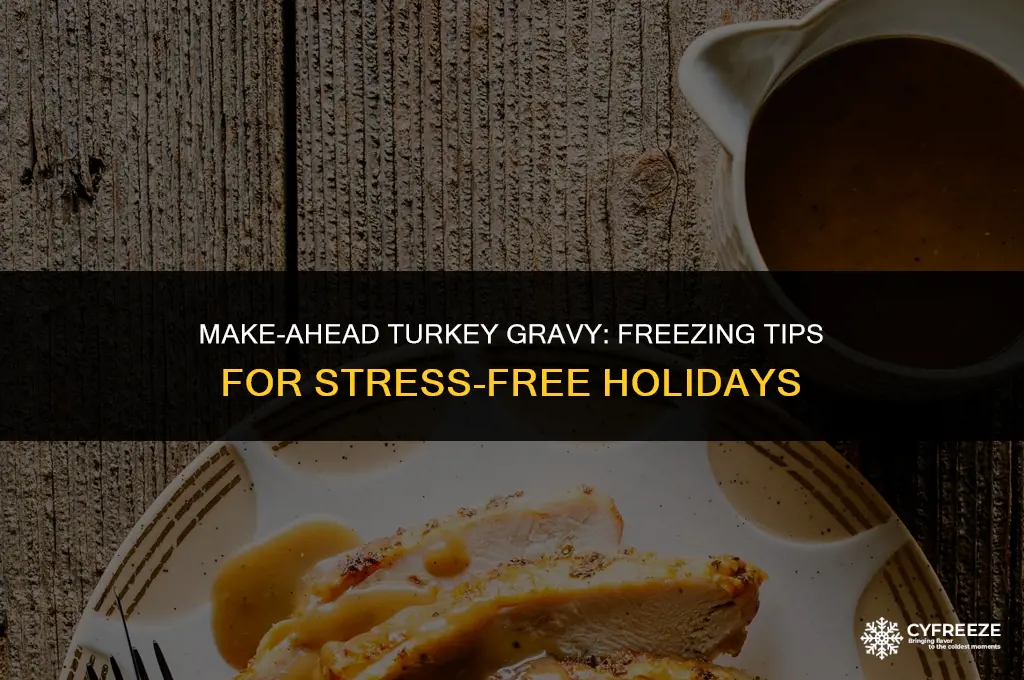 can you freeze make ahead turkey gravy