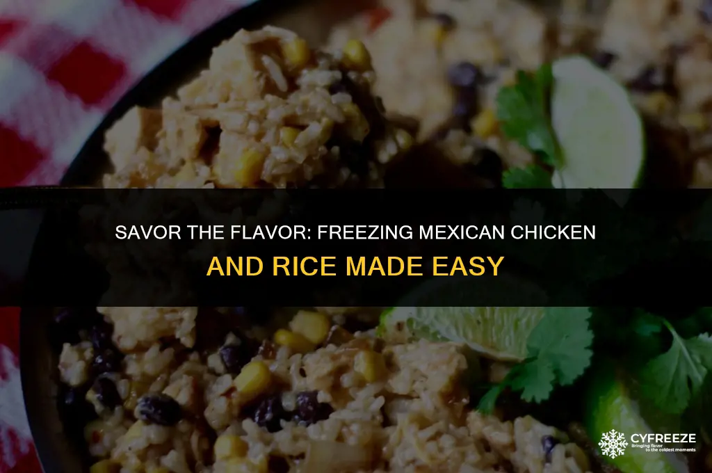 can you freeze mexican chicken and rice