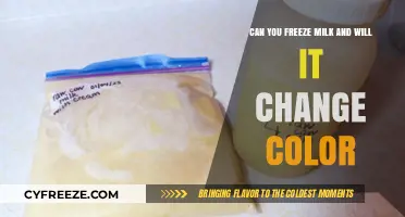 The Truth About Freezing Milk: Color Changes Explained