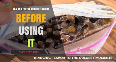Freezing Minute Tapioca: A Pre-Use Storage Solution Explored