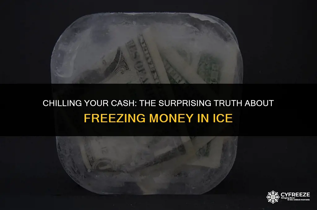 can you freeze money in ice