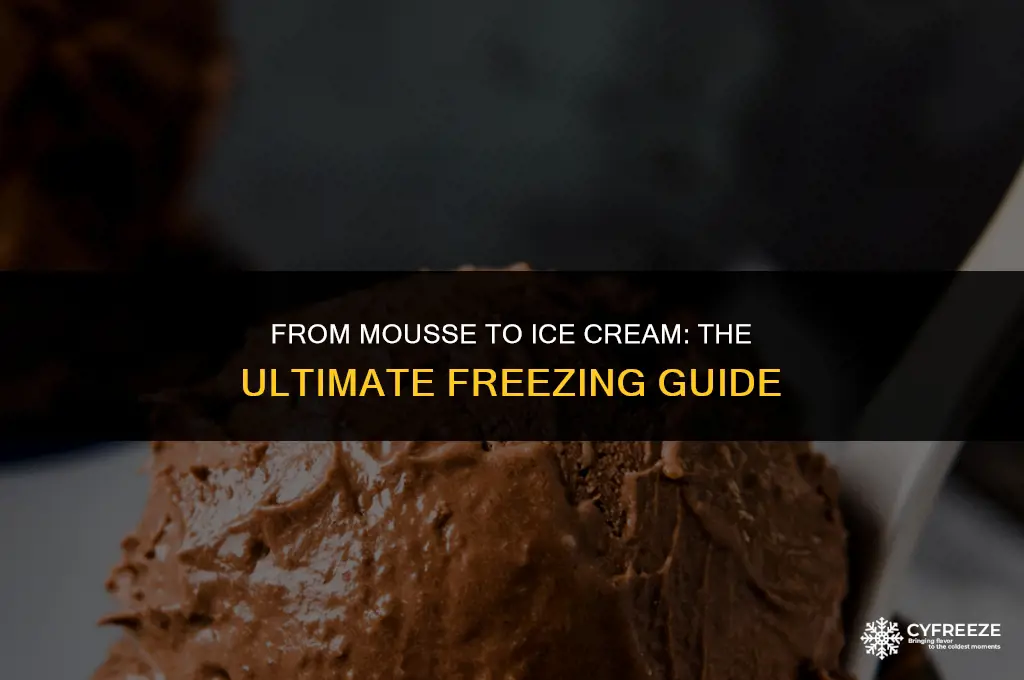 can you freeze mousse to make ice cream