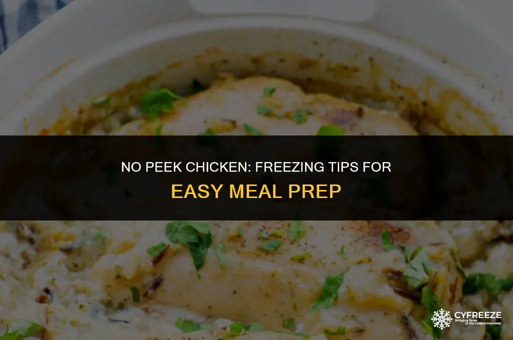 can you freeze no peek chicken