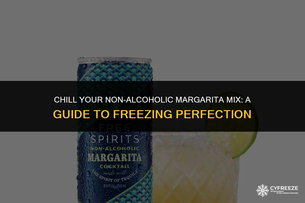 can you freeze nonalholic margsriya mix in ice cube trays