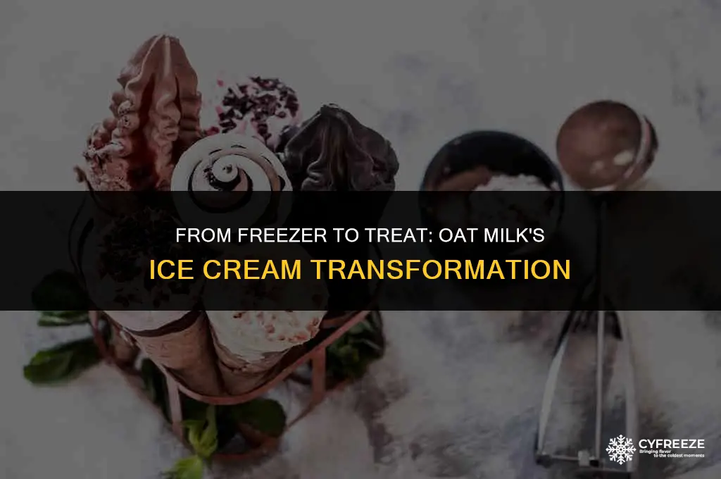 can you freeze oat milk for ice cream