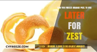 Freeze Orange Peel for Zest: A Handy Kitchen Tip