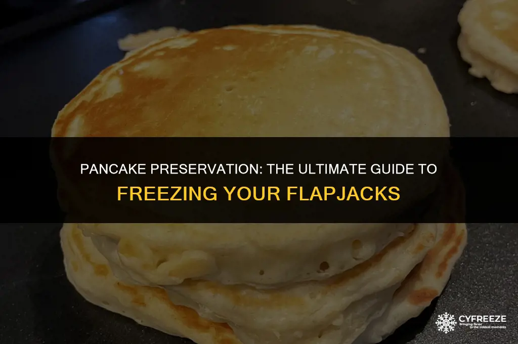 can you freeze pancakes after you make them