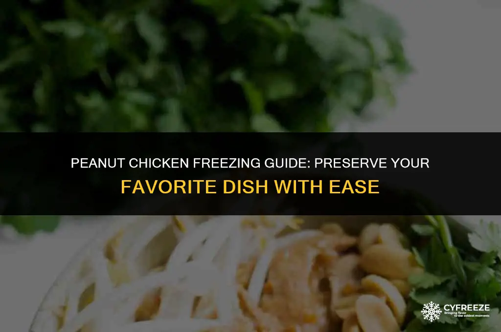 can you freeze peanut chicken