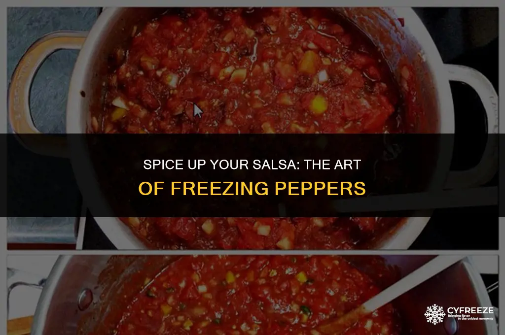 can you freeze pepper to make salsa