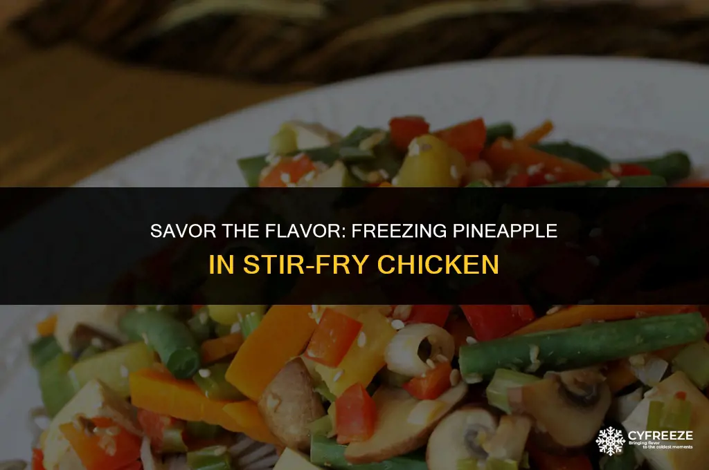 can you freeze pineapple in a stir fry chicken