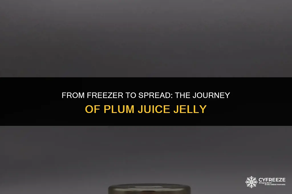 can you freeze plum juice to make jelly later