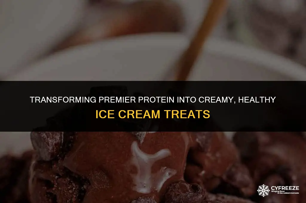 can you freeze premier protein as ice cream