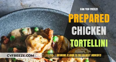 Freezing Prepared Chicken Tortellini: A Convenient Meal Solution