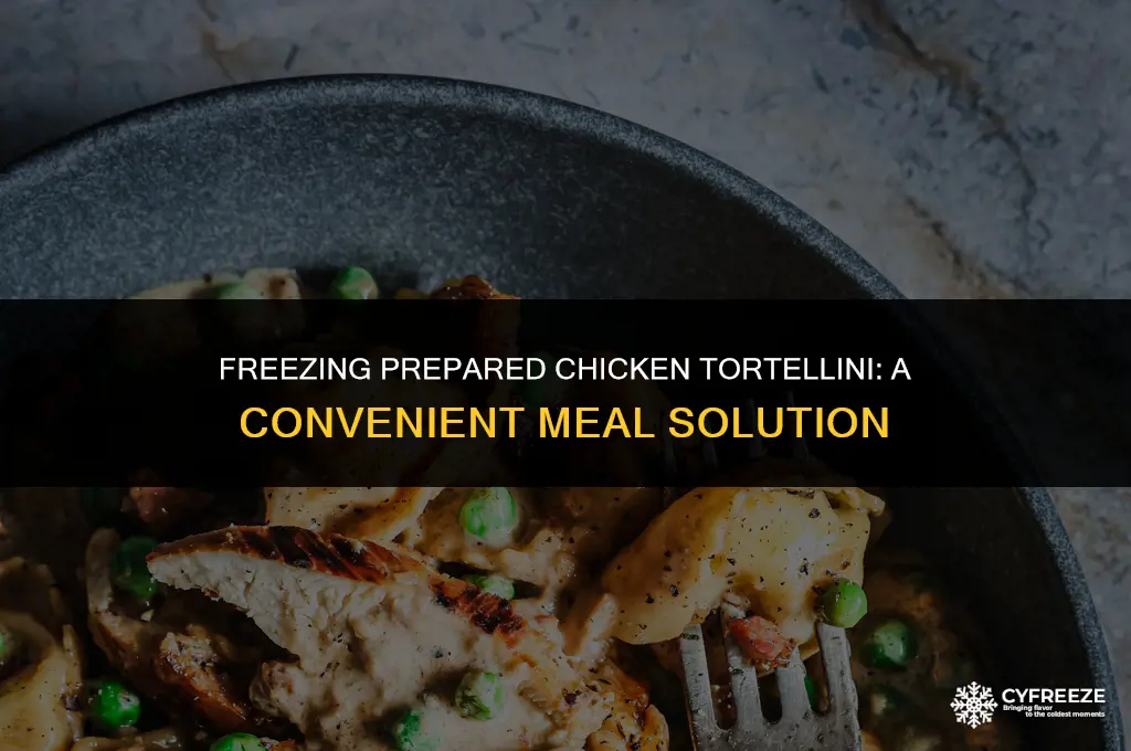 can you freeze prepared chicken tortellini