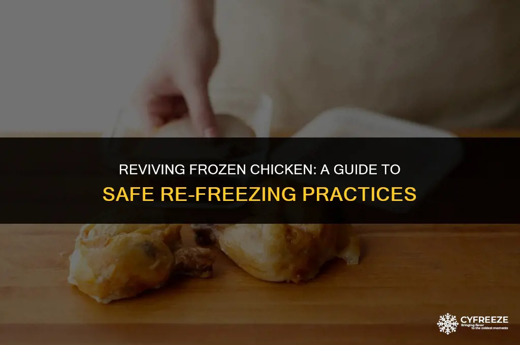can you freeze previously frozen chicken