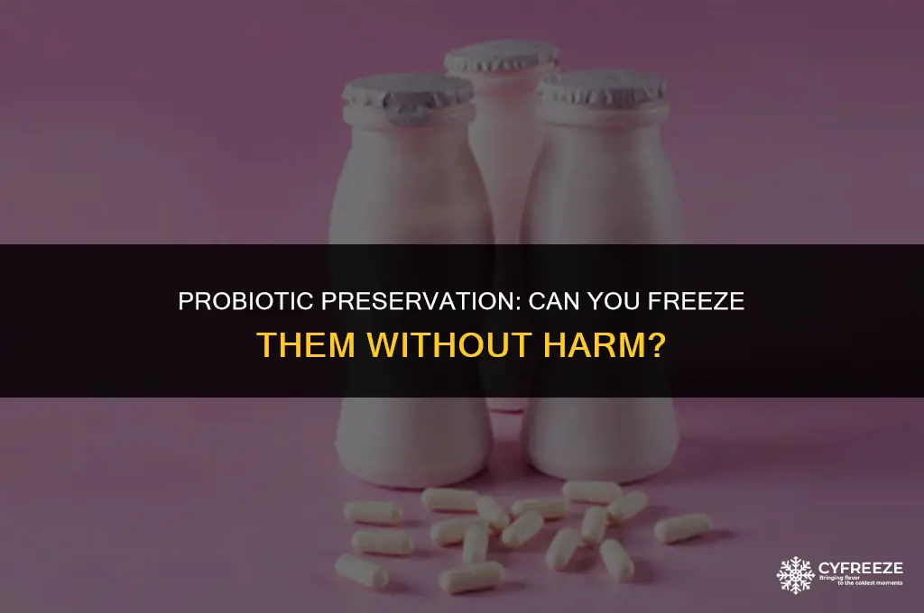 can you freeze probiotics or will they die