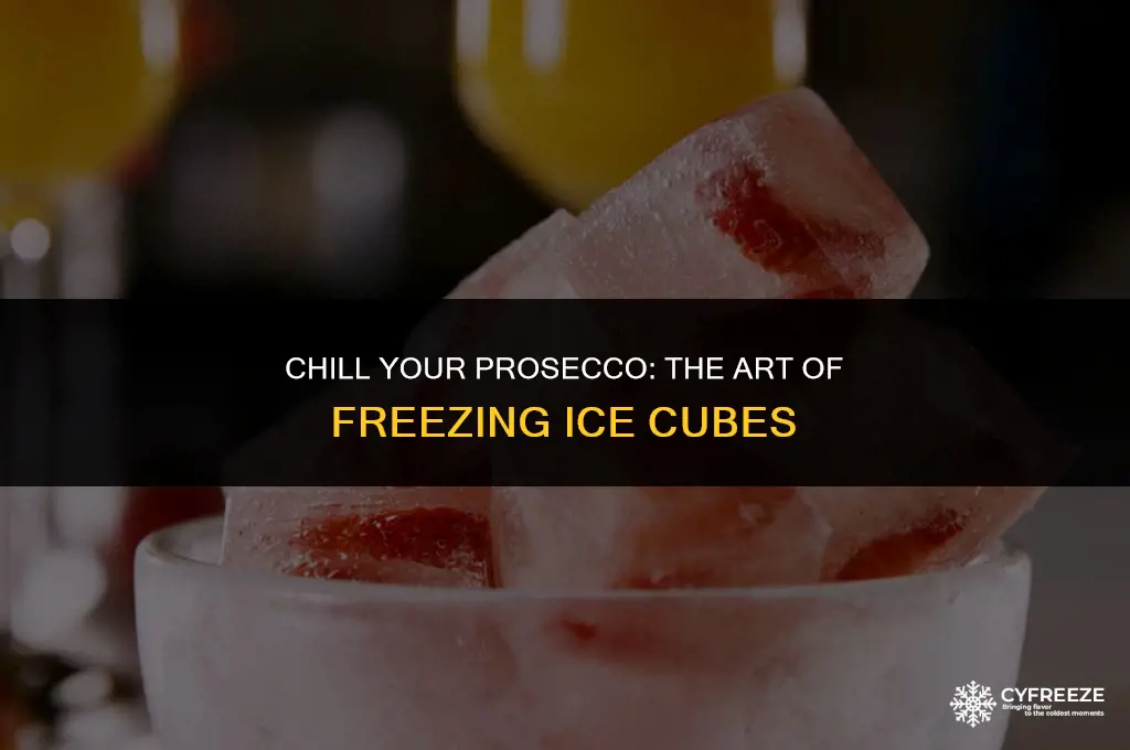 can you freeze prosecco ice cubes