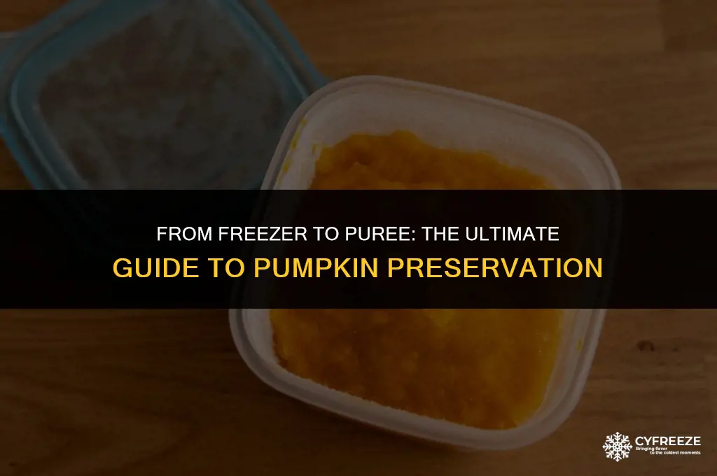 can you freeze pumpkin and make puree