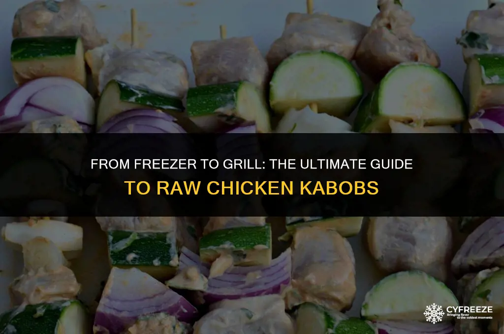 can you freeze raw chicken kabobs