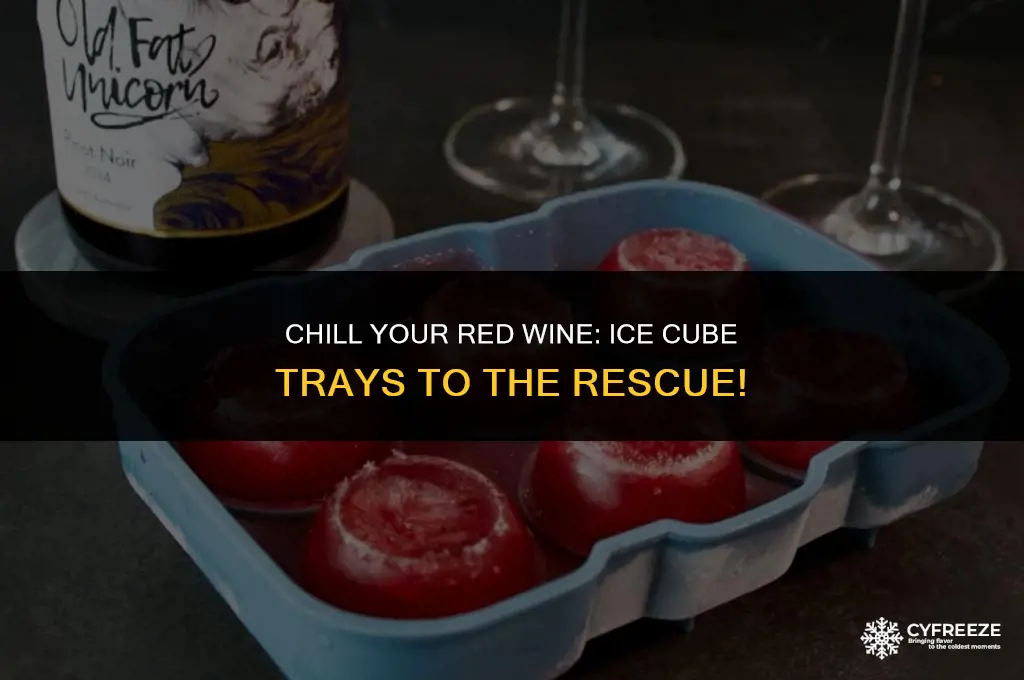 can you freeze red wine in ice cube trays