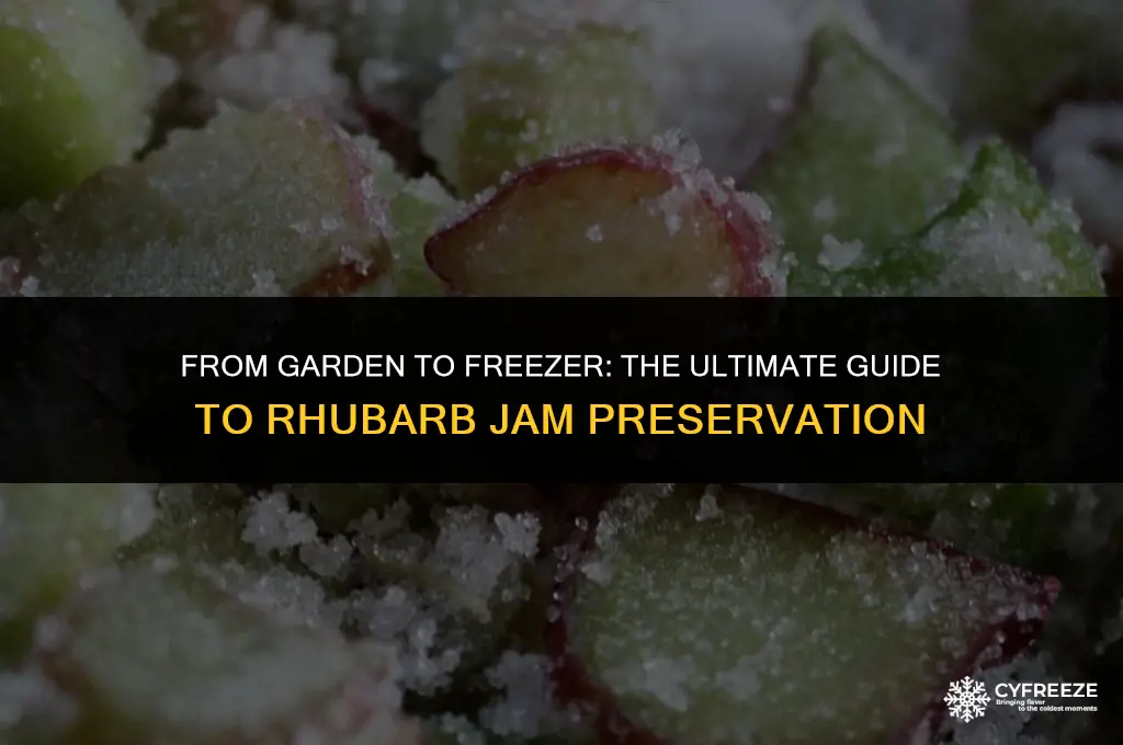 can you freeze rhubarb to make jam