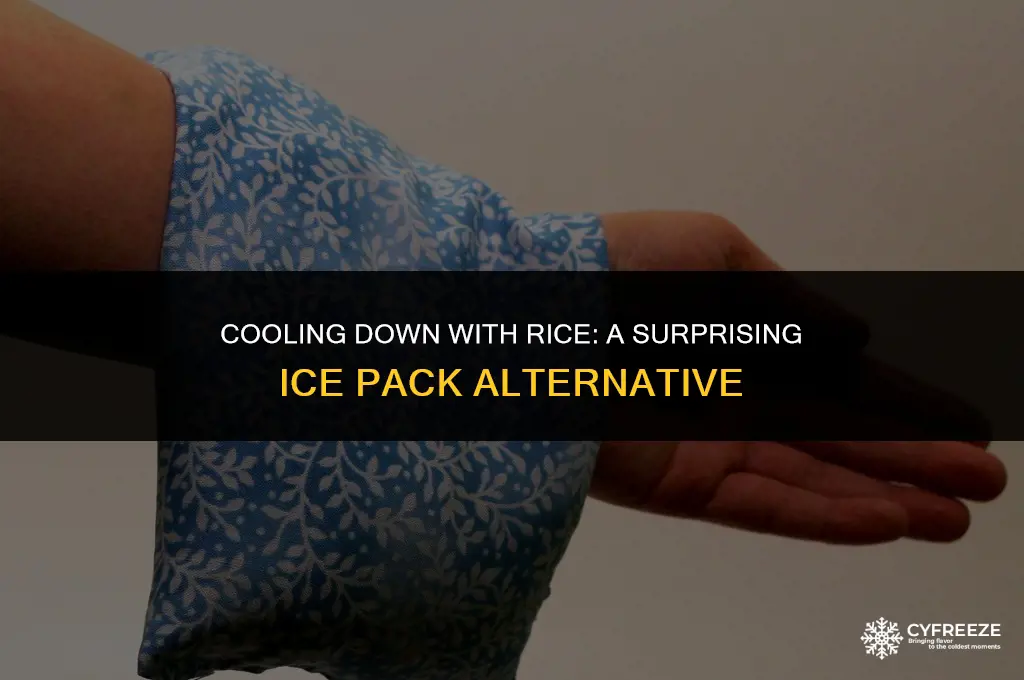 can you freeze rice as an ice pack
