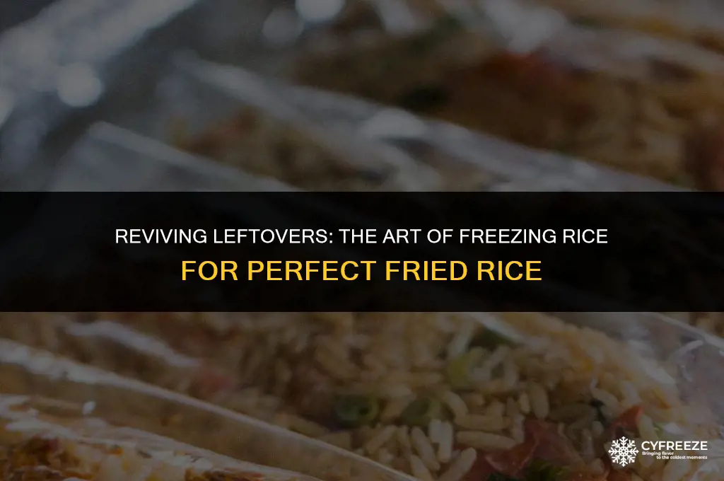 can you freeze rice to make fried rice